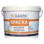Краска латексная фасадная Белая 14кг Лакра