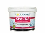 Краска интерьерная Белая Лакра 3кг