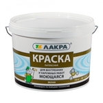 Краска латексная моющаяся Белая матовая 14кг Лакра